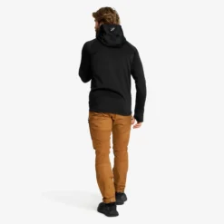 Evolution Stretch Fleece Hoodie Herren Black