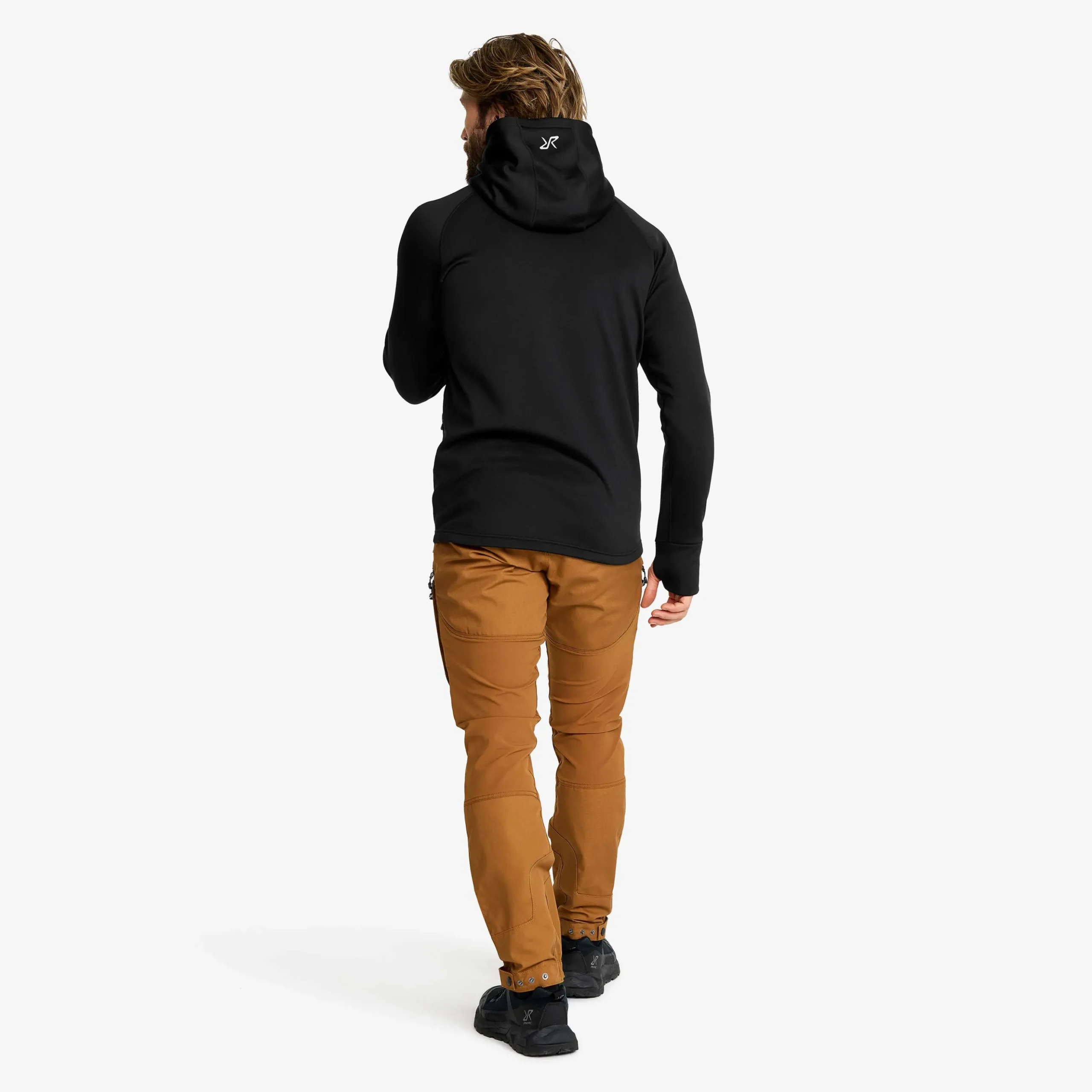 Evolution Stretch Fleece Hoodie Herren Black