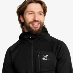 Evolution Stretch Fleece Hoodie Herren Black