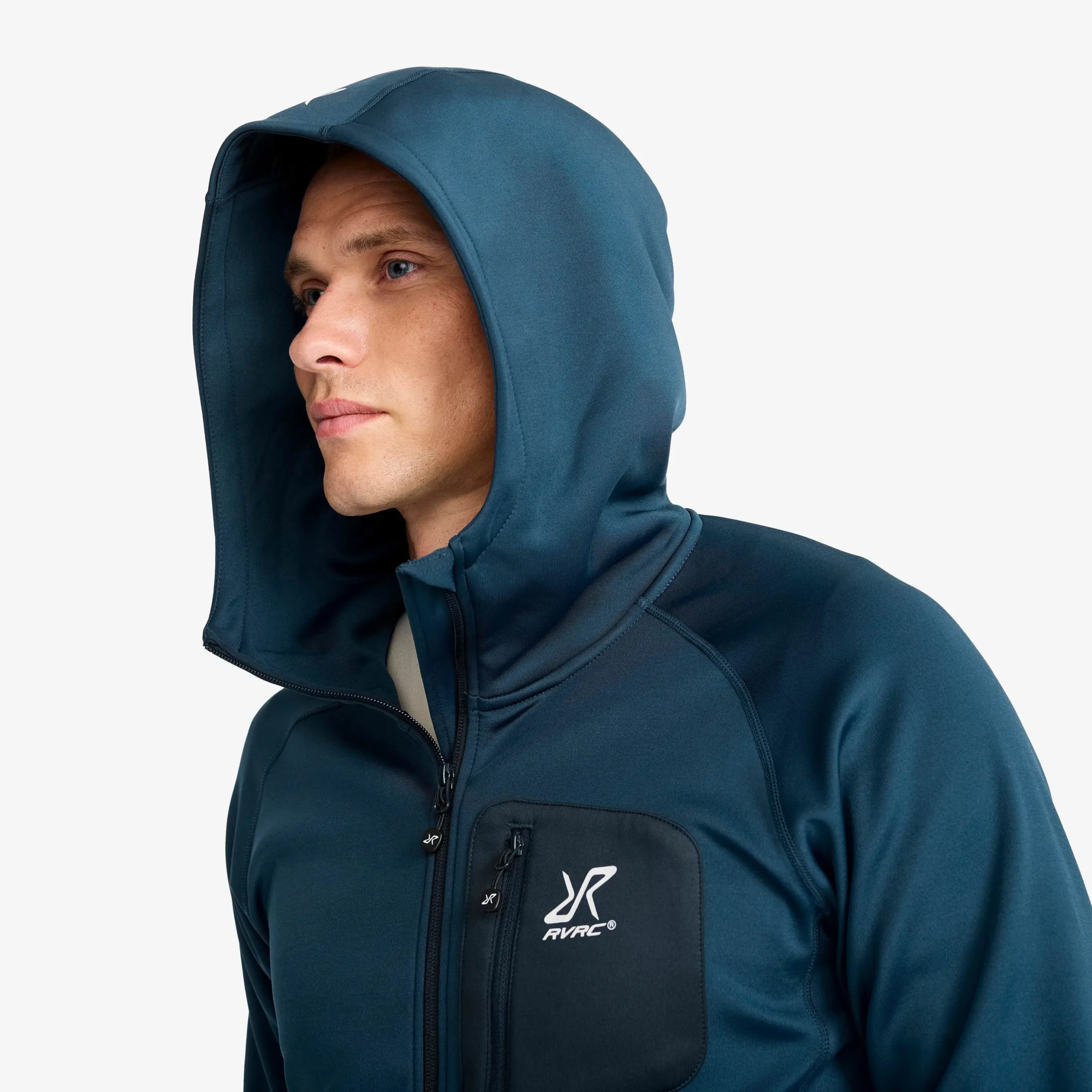 Evolution Stretch Fleece Hoodie Herren Moonlit Ocean