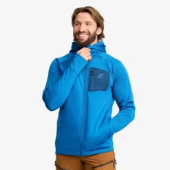 Evolution Stretch Fleece Hoodie Herren Classic Blue