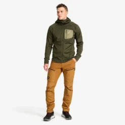 Evolution Stretch Fleece Hoodie Herren Forest Night