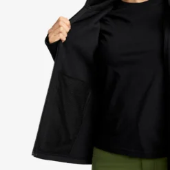 Evolution Stretch Fleece Hoodie Damen Black