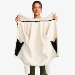 Evolution Stretch Fleece Hoodie Damen Oatmeal
