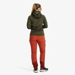 Evolution Stretch Fleece Hoodie Damen Forest Night