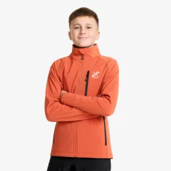 Exciter Stretch Jacket Teens Mecca Orange