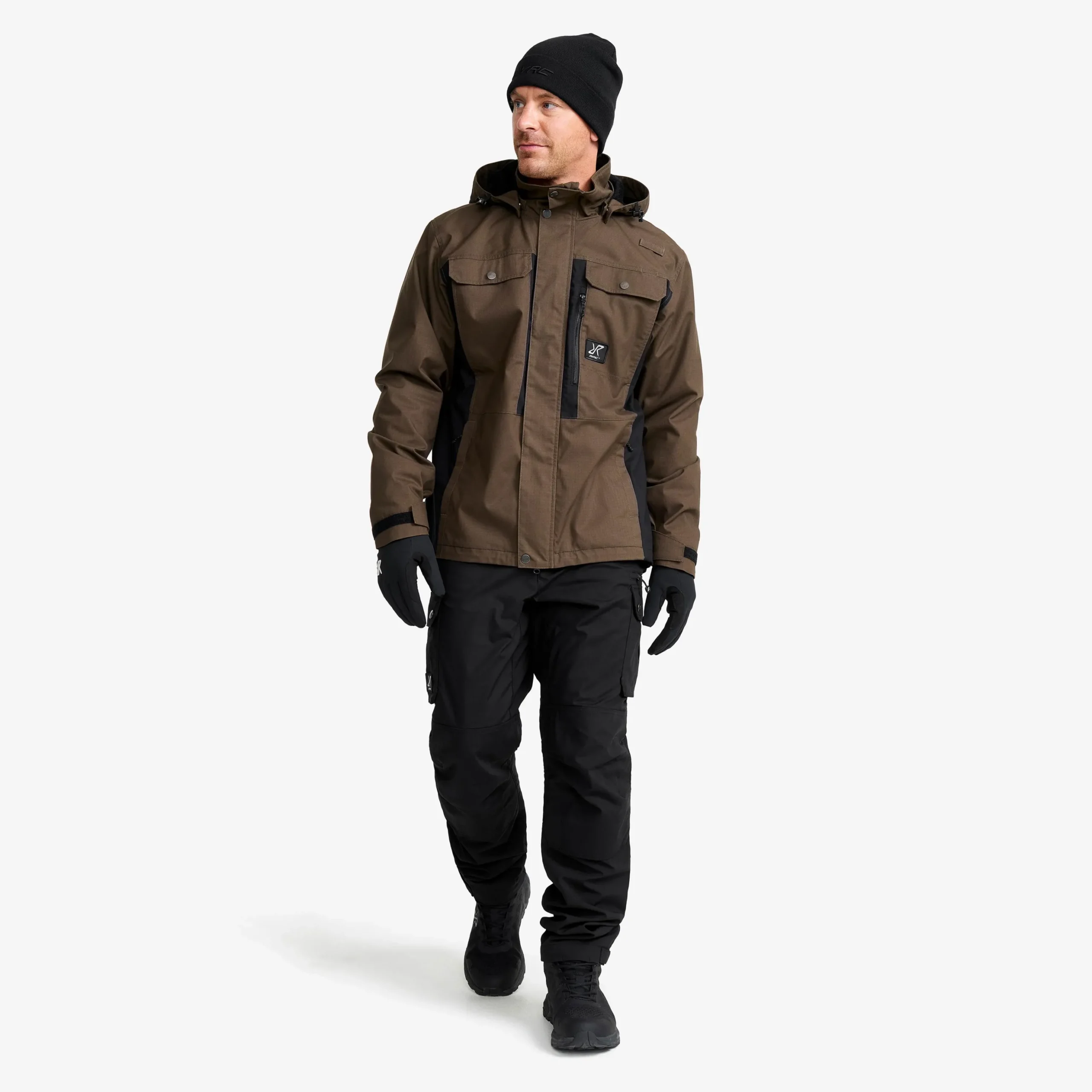 Field Pro Warm Outdoor Jacket Herren Mud/Black