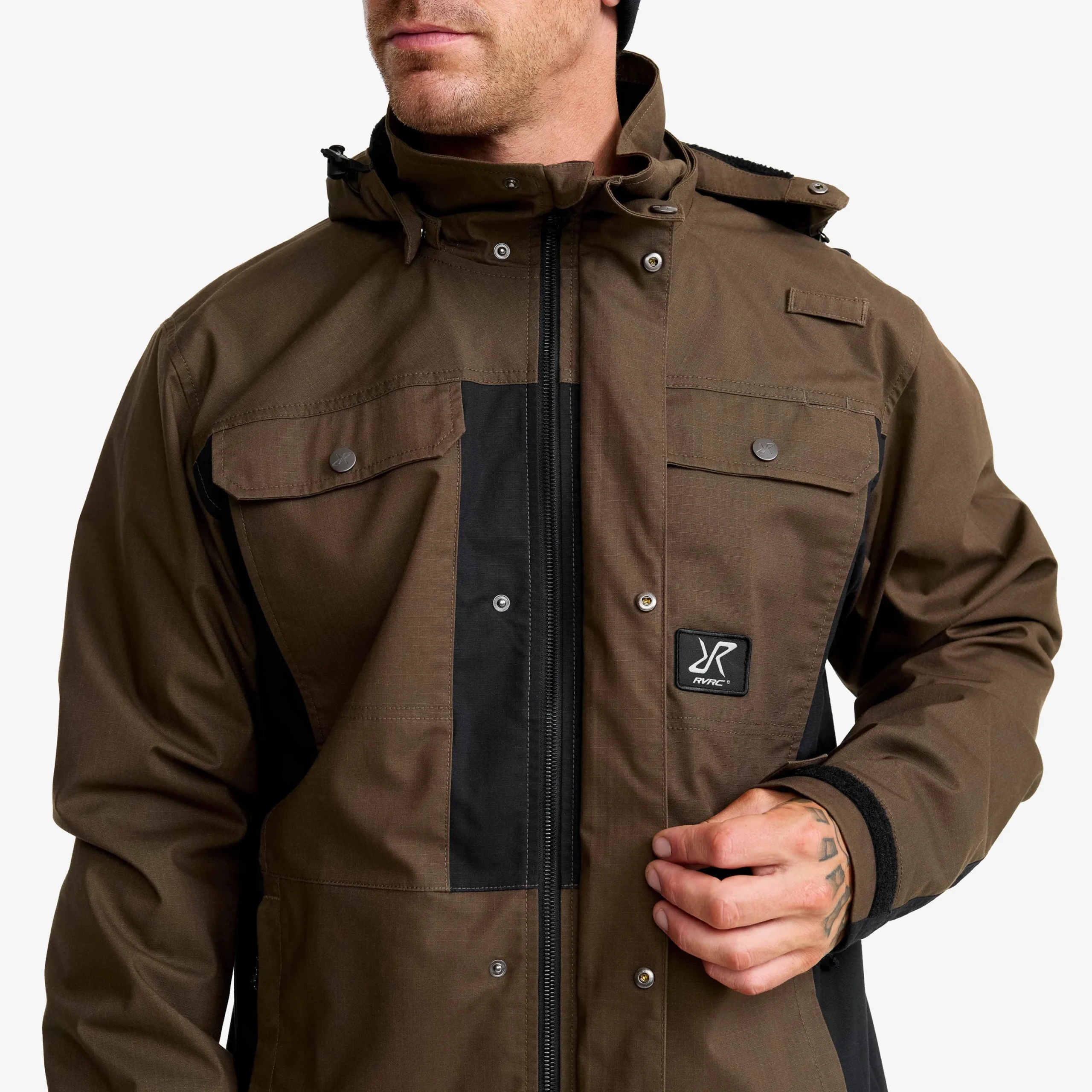 Field Pro Warm Outdoor Jacket Herren Mud/Black
