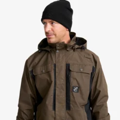 Field Pro Warm Outdoor Jacket Herren Mud/Black