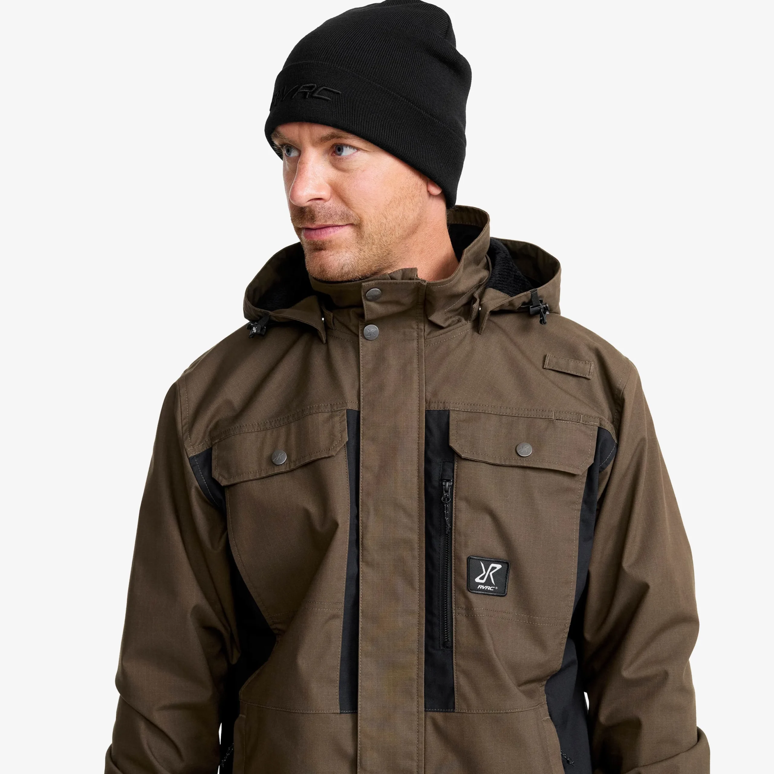 Field Pro Warm Outdoor Jacket Herren Mud/Black