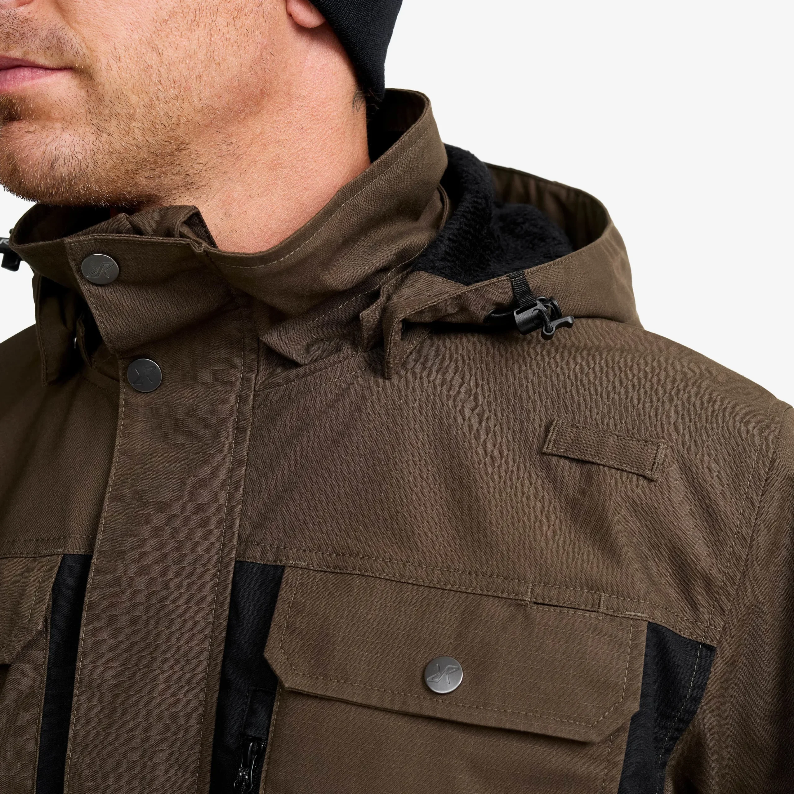 Field Pro Warm Outdoor Jacket Herren Mud/Black
