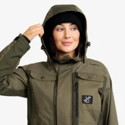Field Pro Warm Outdoor Jacket Damen Grape Leaf/Forest Night