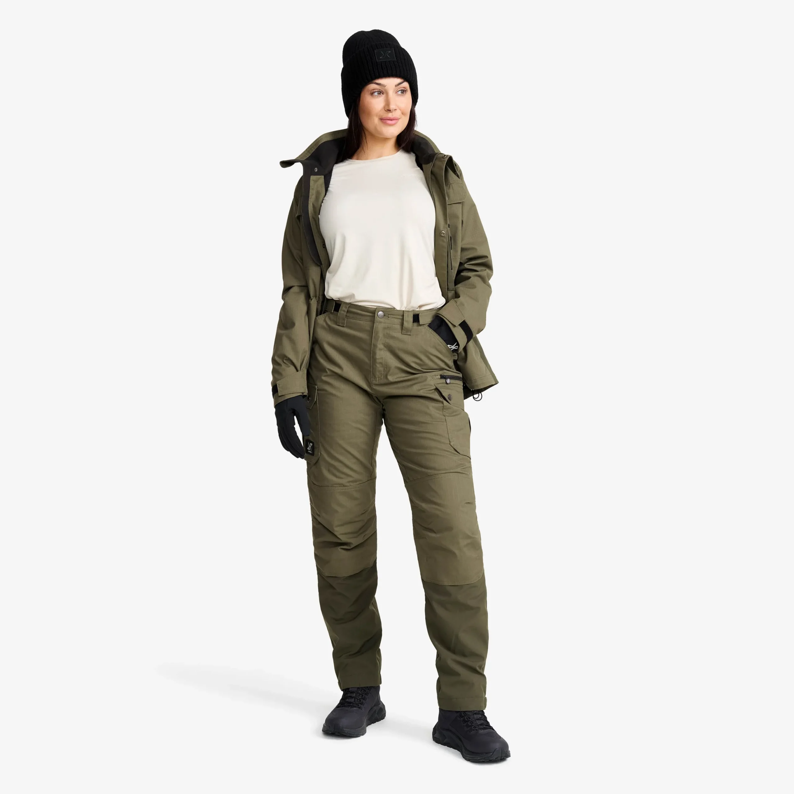 Field Pro Warm Outdoor Pants Damen Grape Leaf/Forest Night