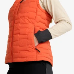Flex Stretch Down Vest Damen Mecca Orange