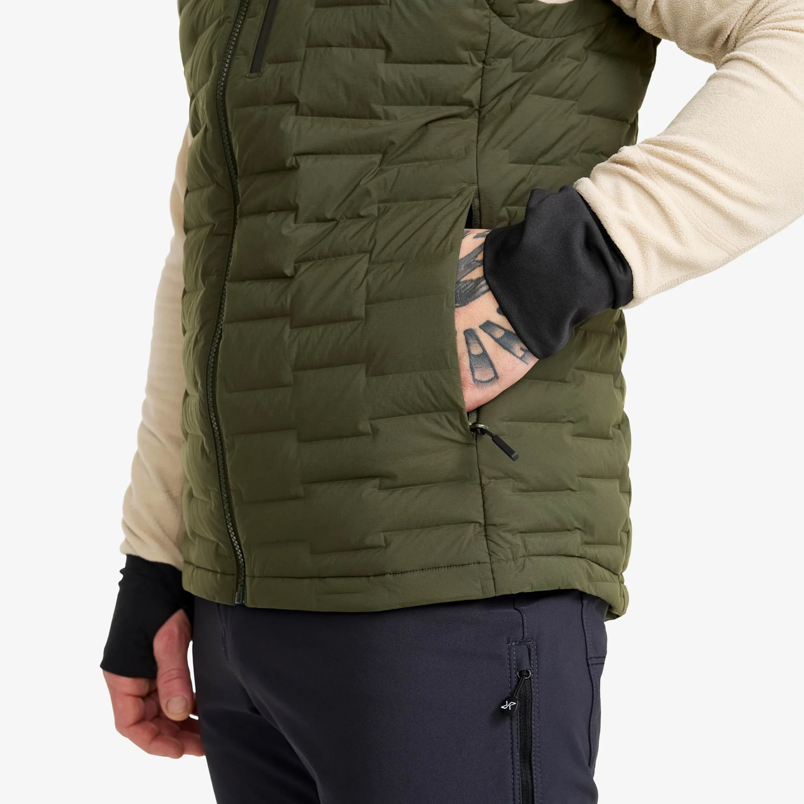 Flex Stretch Down Vest Herren Forest Night