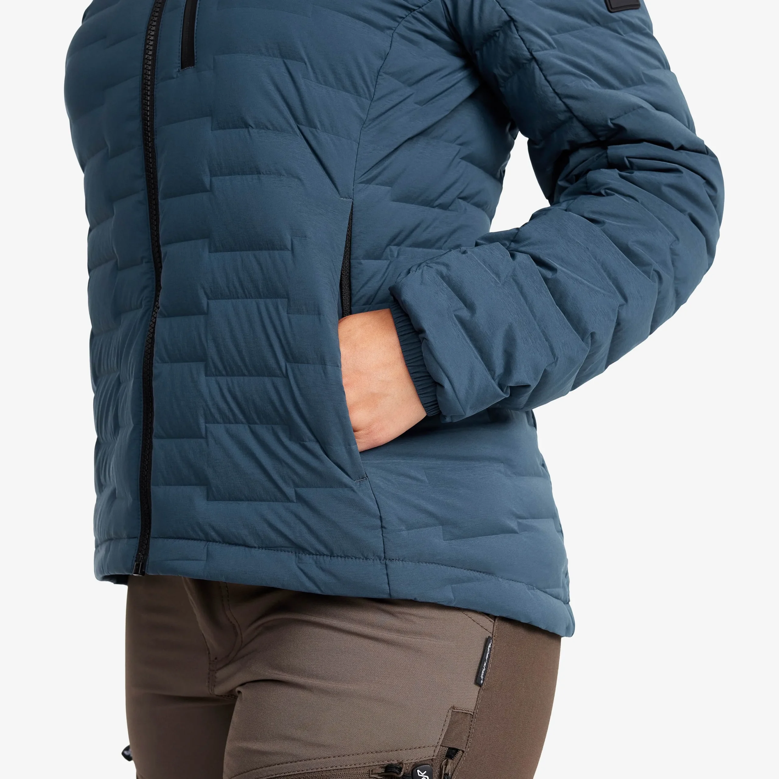 Flex Stretch Hooded Down Jacket Damen Moonlit Ocean