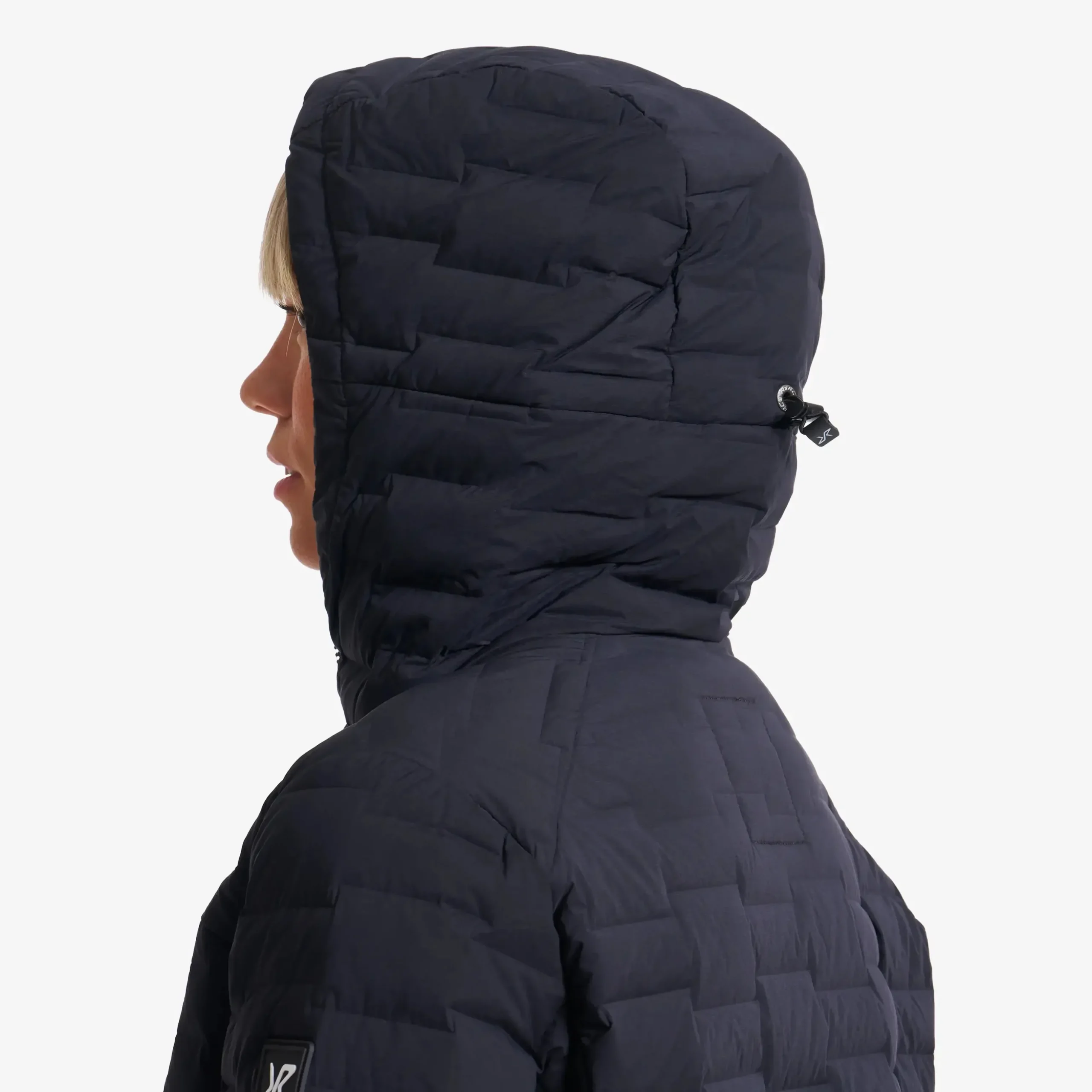 Flex Stretch Hooded Down Jacket Damen Black