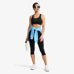 Flow High-waisted Capri Leggings Damen Black