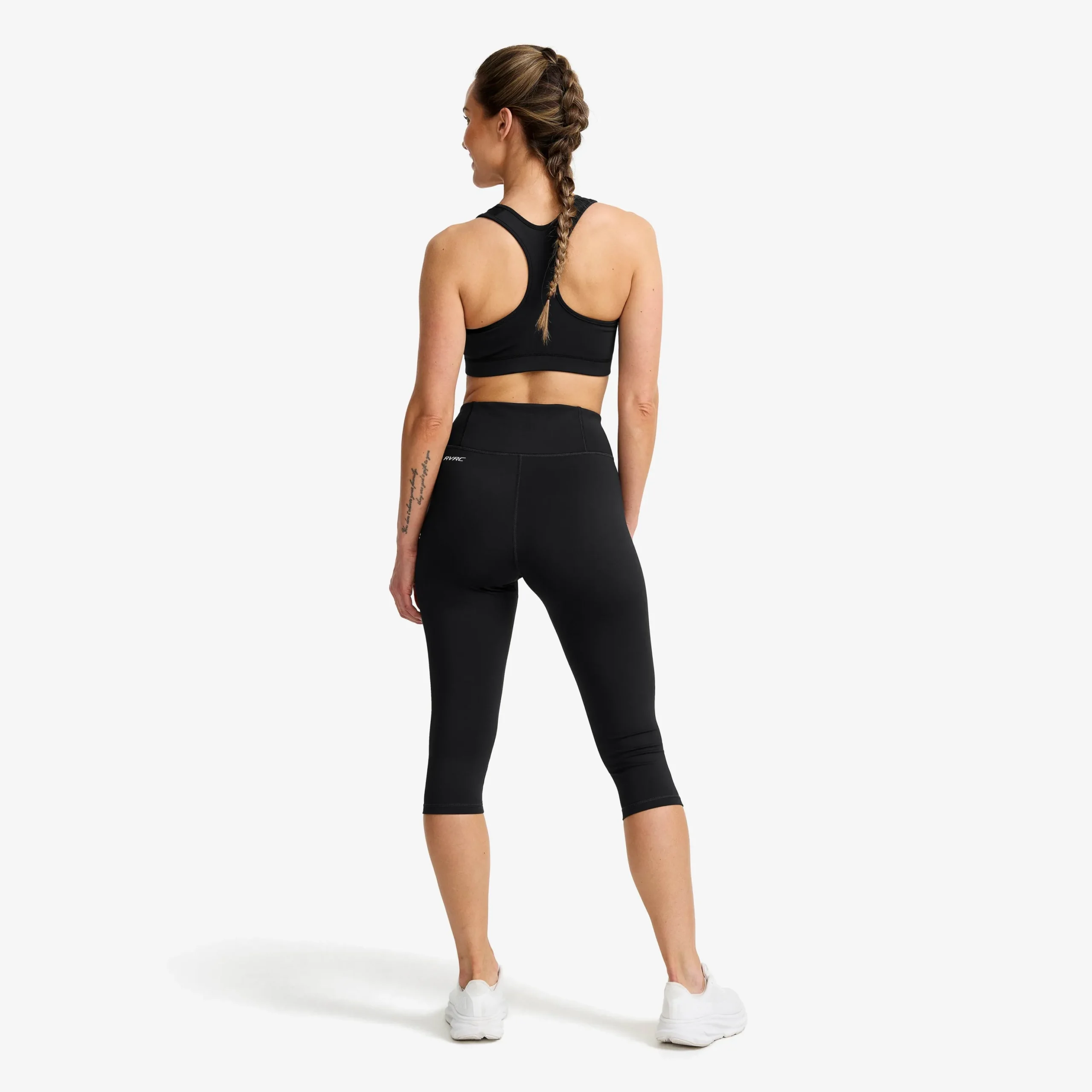 Flow High-waisted Capri Leggings Damen Black