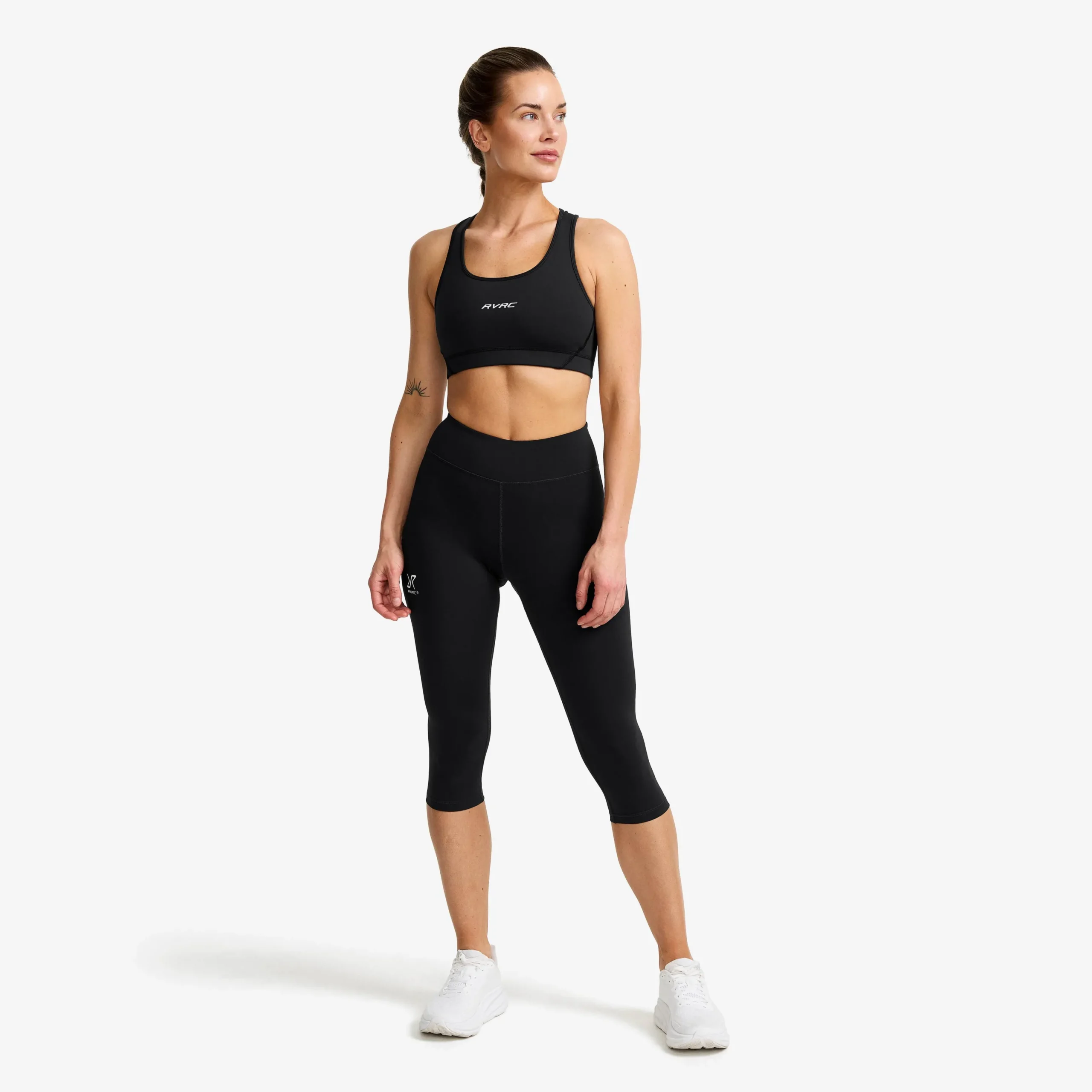 Flow High-waisted Capri Leggings Damen Black