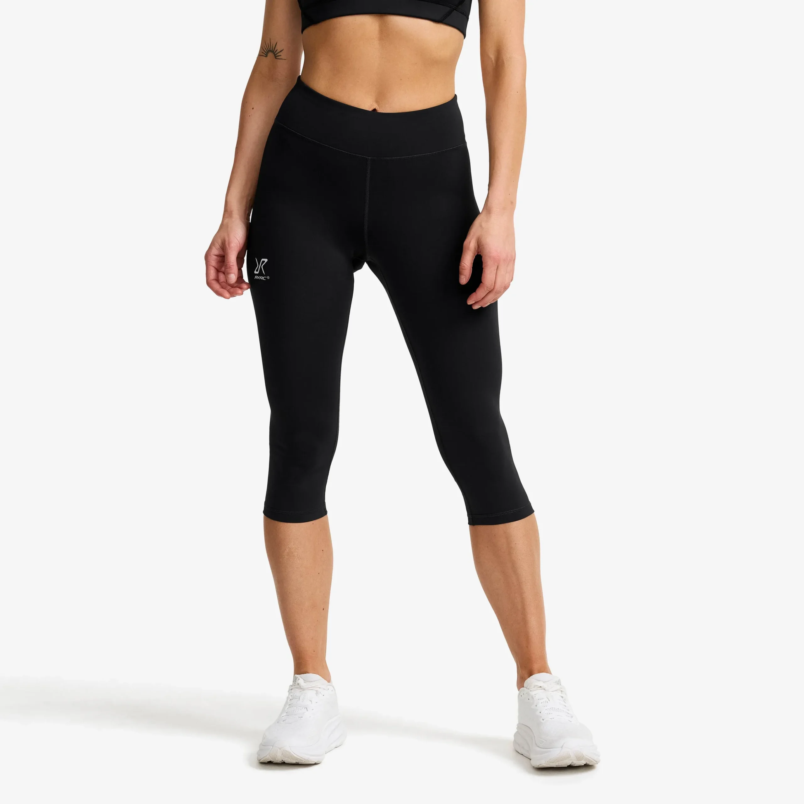 Flow High-waisted Capri Leggings Damen Black