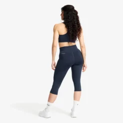 Flow High-waisted Capri Leggings Damen Navy