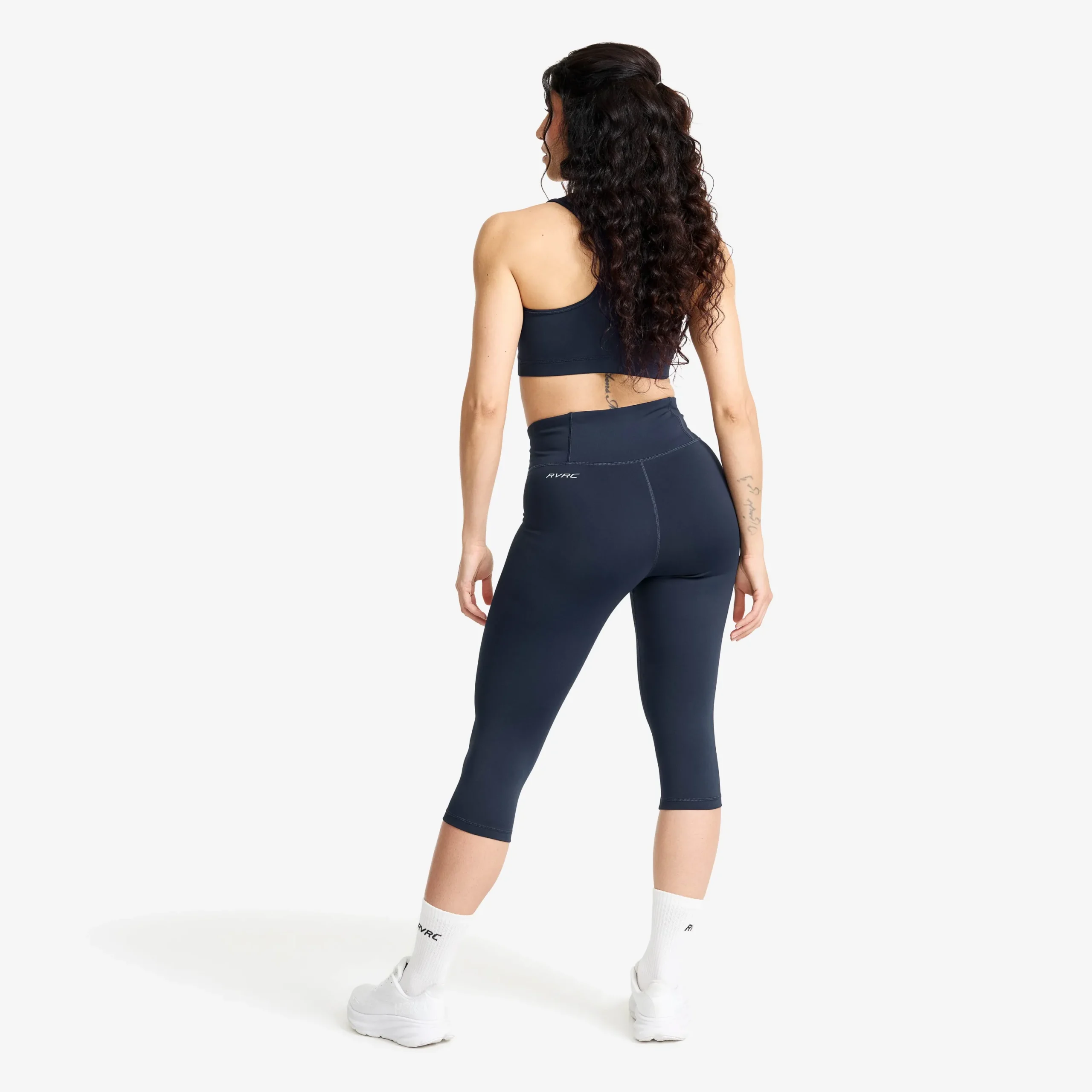 Flow High-waisted Capri Leggings Damen Navy