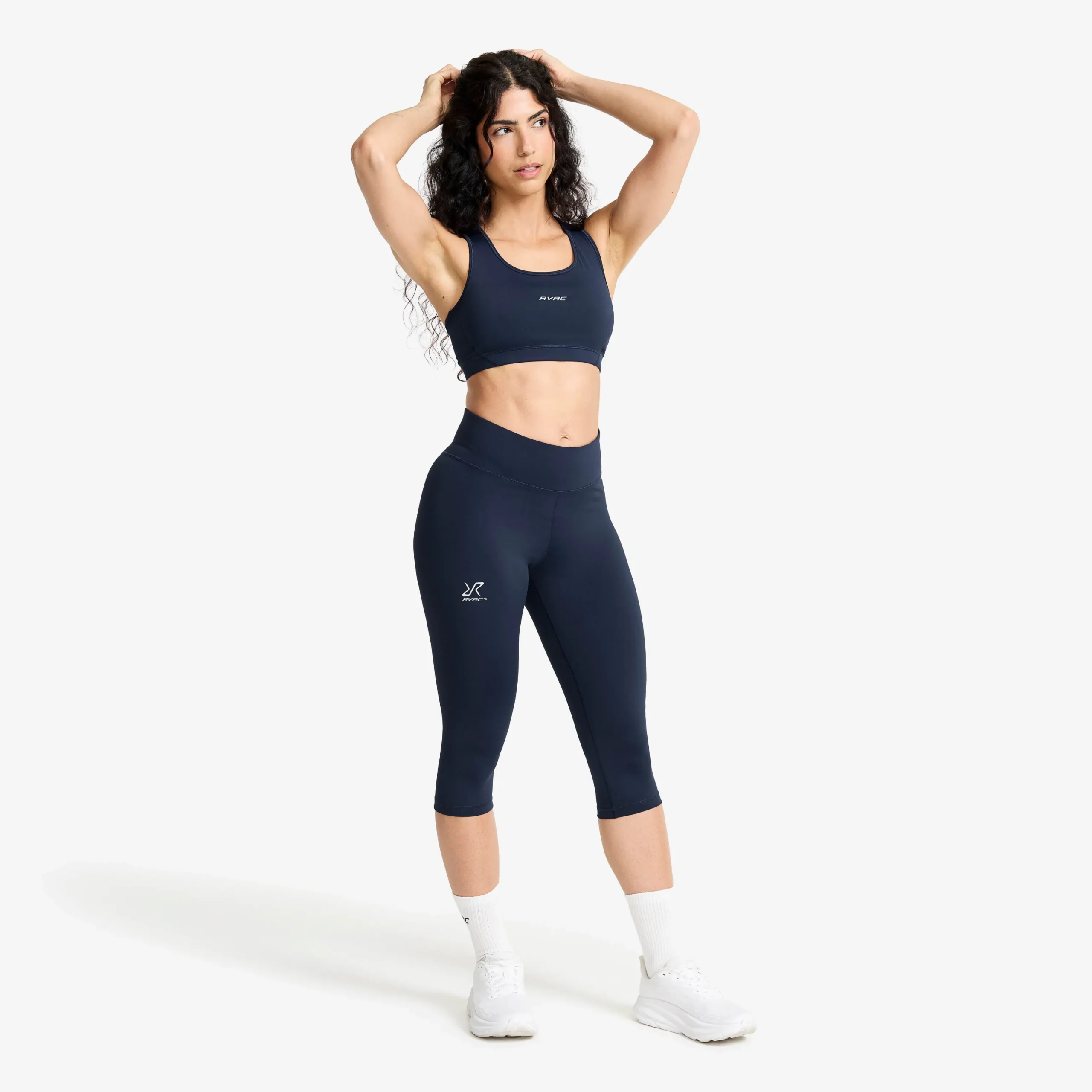 Flow High-waisted Capri Leggings Damen Navy