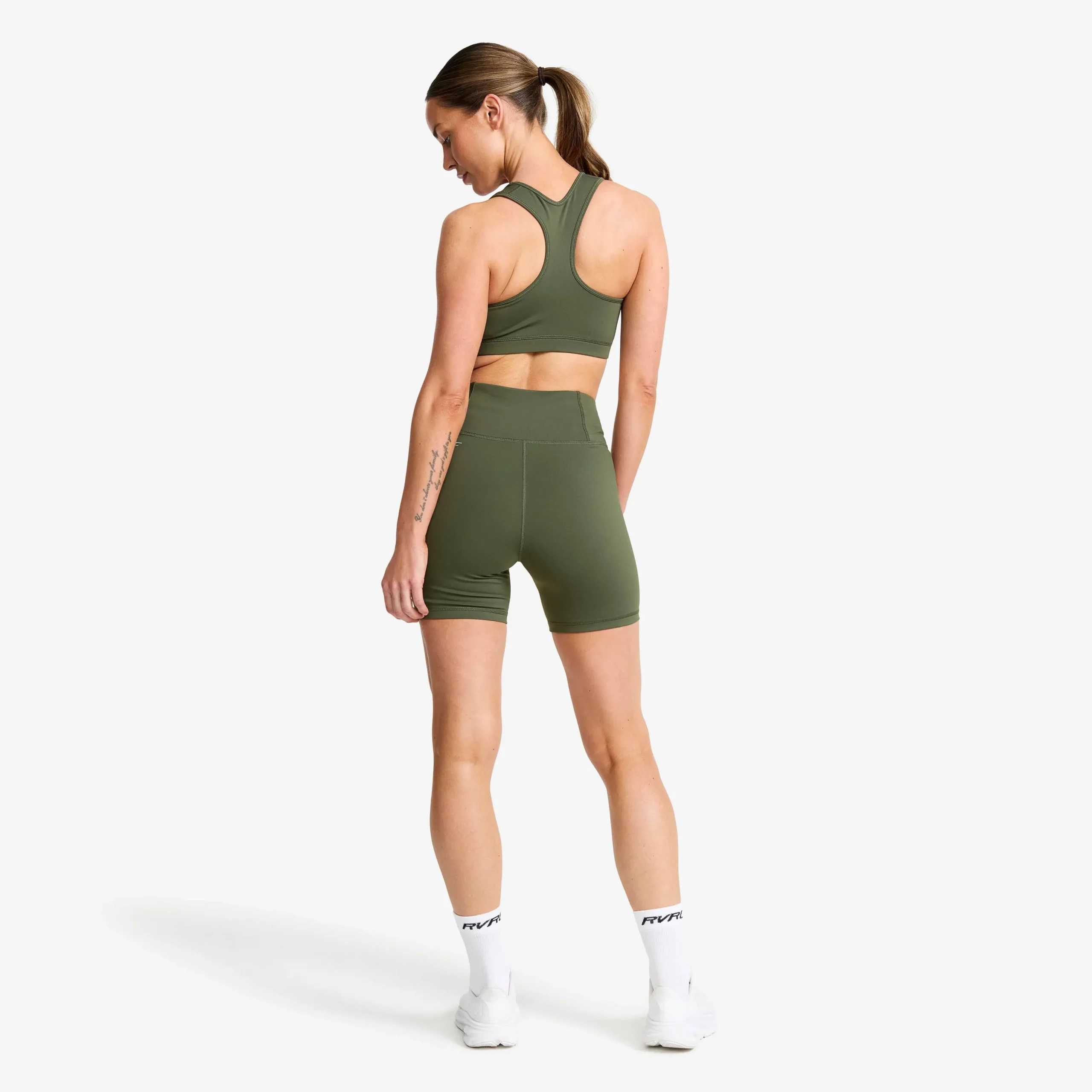 Flow High-waisted Hotpants Damen Kambaba Green