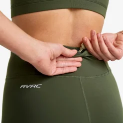 Flow High-waisted Leggings Damen Kambaba Green