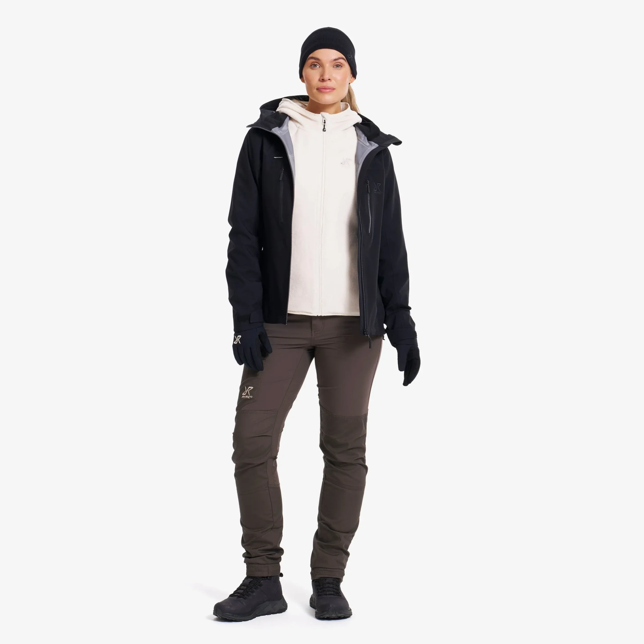 Fog Fluffy Hooded Fleece Damen Tofu
