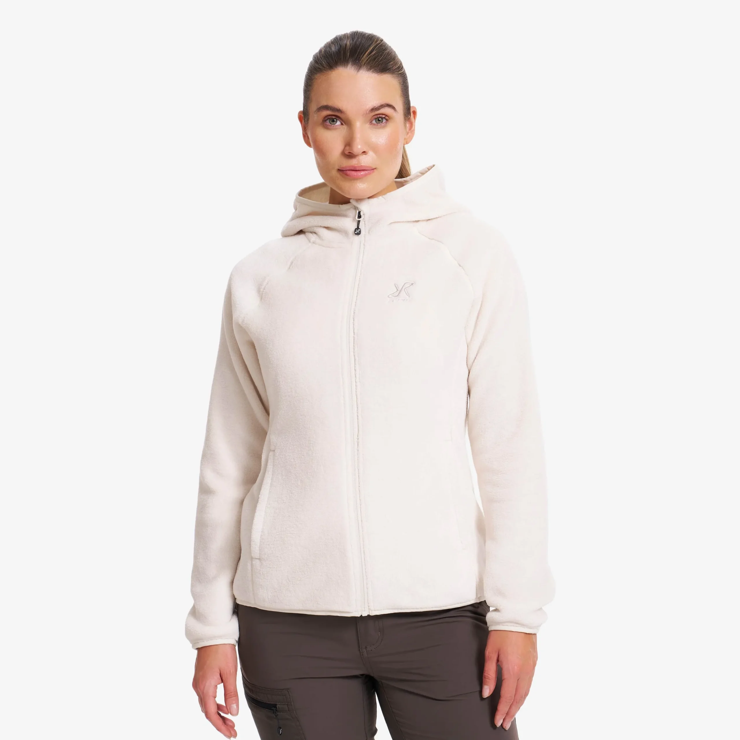 Fog Fluffy Hooded Fleece Damen Tofu