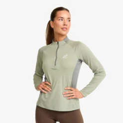 Force Light Half-zip Top Damen Shadow/Castor Gray