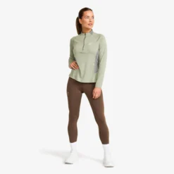 Force Light Half-zip Top Damen Shadow/Castor Gray