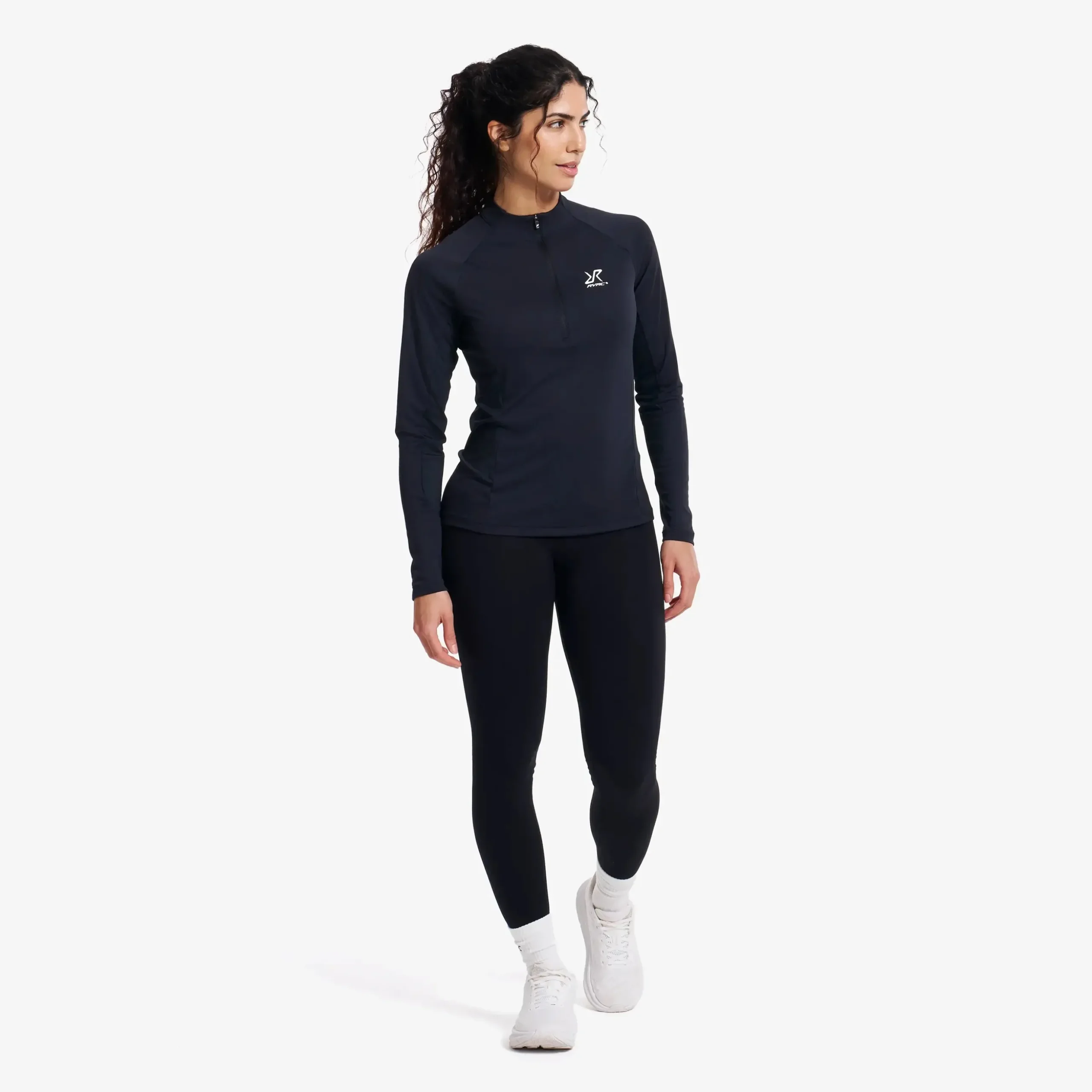 Force Light Half-zip Top Damen Black