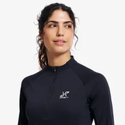 Force Light Half-zip Top Damen Black