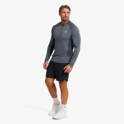 Force Light Half-zip Top Herren Turbulence Blue