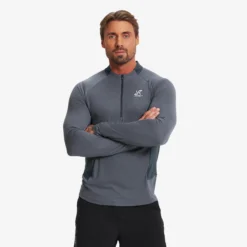 Force Light Half-zip Top Herren Turbulence Blue