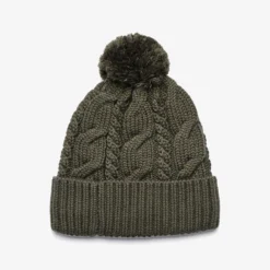 Frost Cable Knit Beanie Kambaba Green