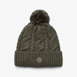 Frost Cable Knit Beanie Kambaba Green