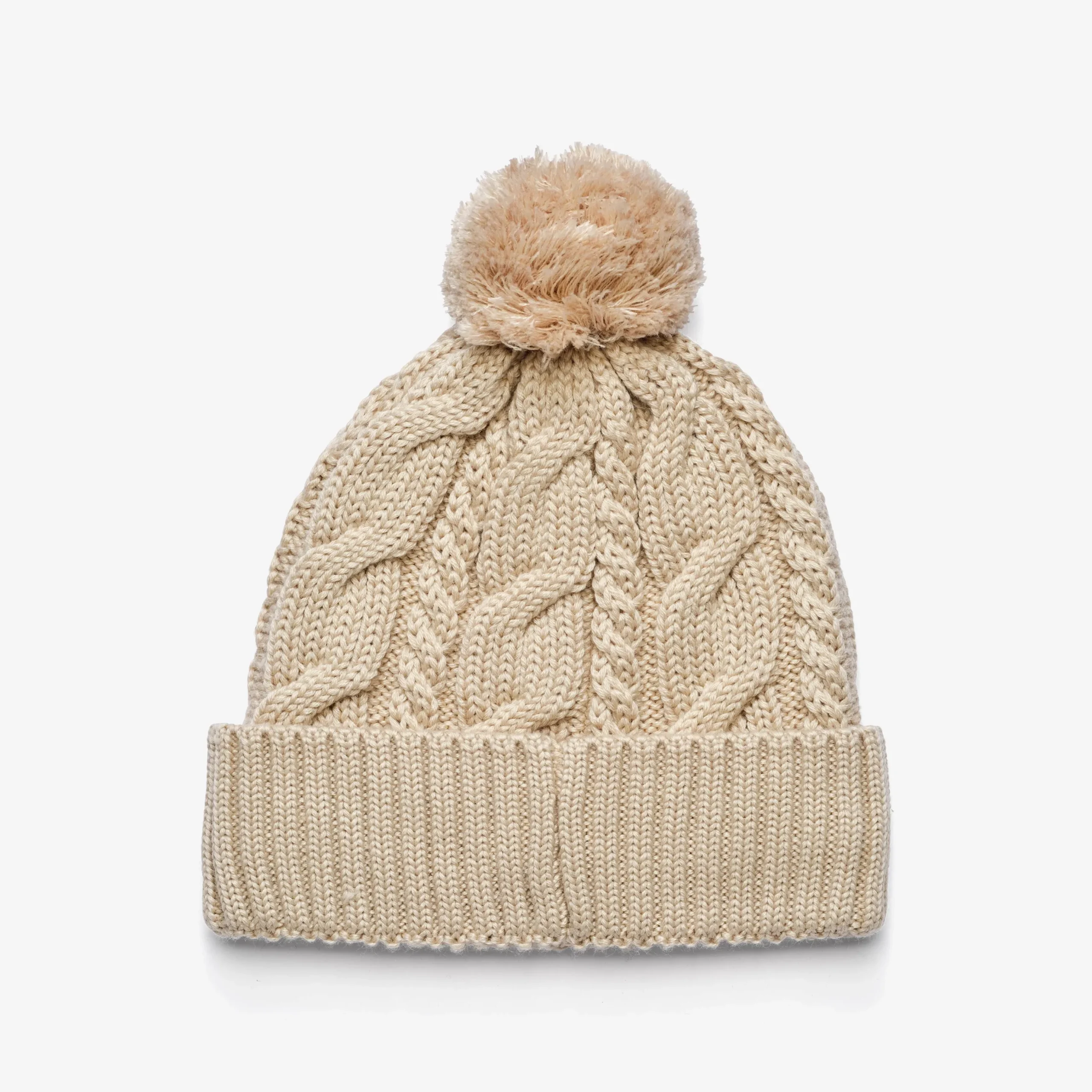 Frost Cable Knit Beanie Peyote