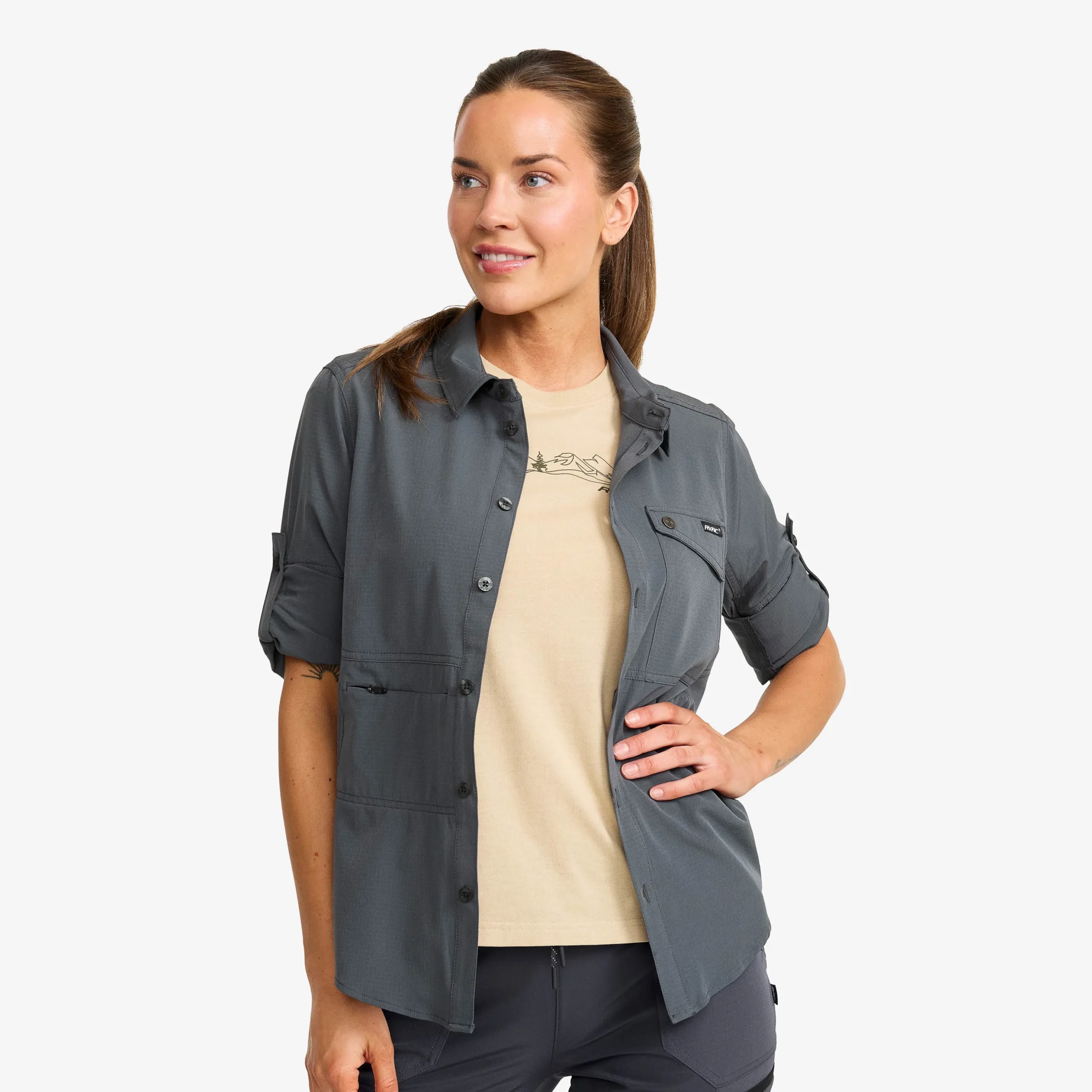 Gradient Pro UV Shirt Damen Turbulence Blue