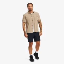 Gradient Pro UV Short Sleeve Shirt Herren Khaki