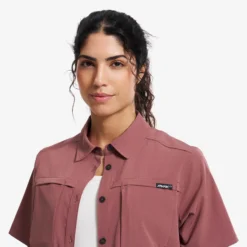 Gradient Pro UV Short Sleeve Shirt Damen Vintage Rose
