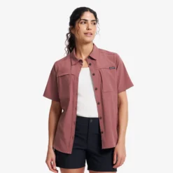 Gradient Pro UV Short Sleeve Shirt Damen Vintage Rose