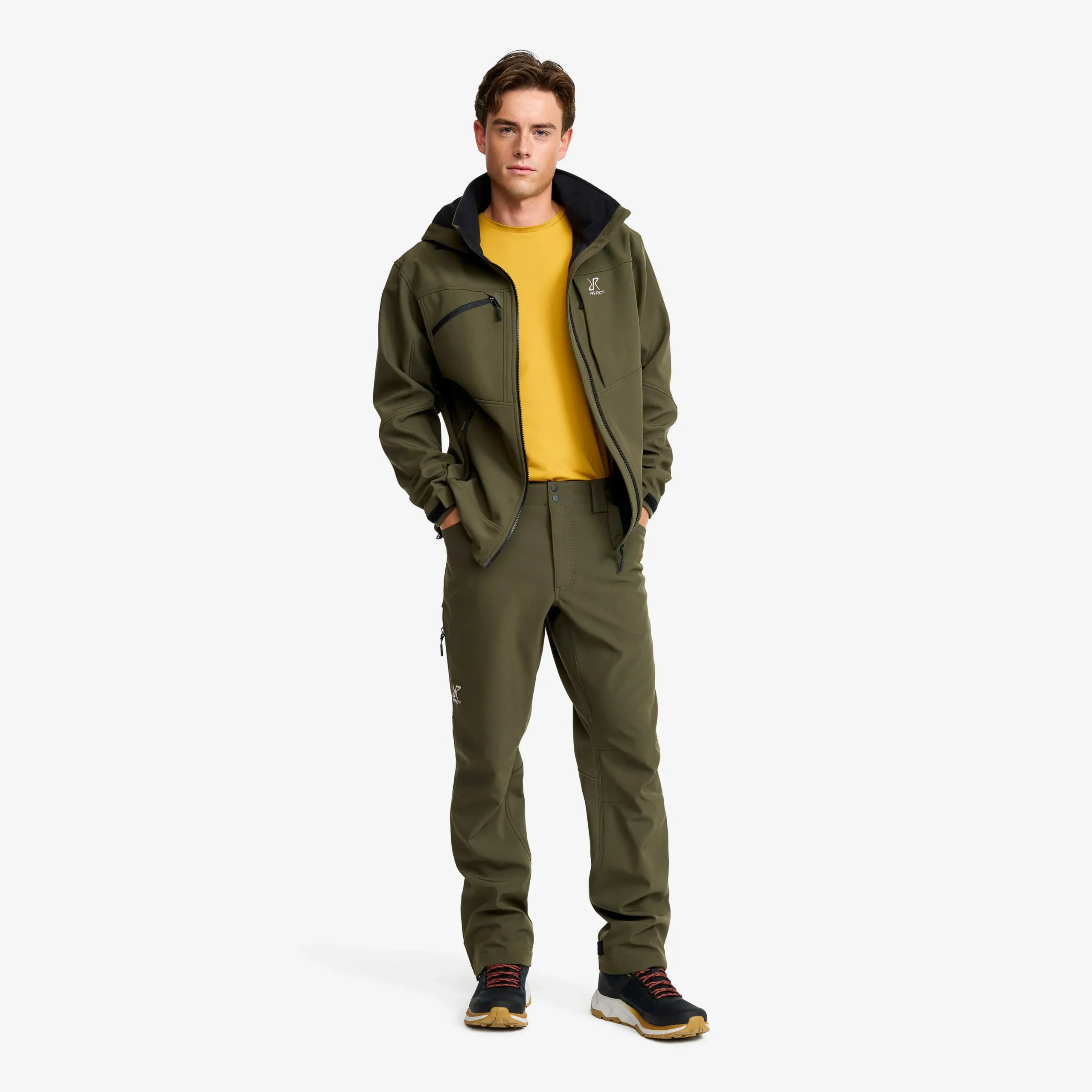 Hiball Essential Softshell Pants Herren Forest Night