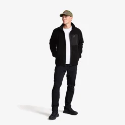 High Pile Fleece Jacket Herren Black