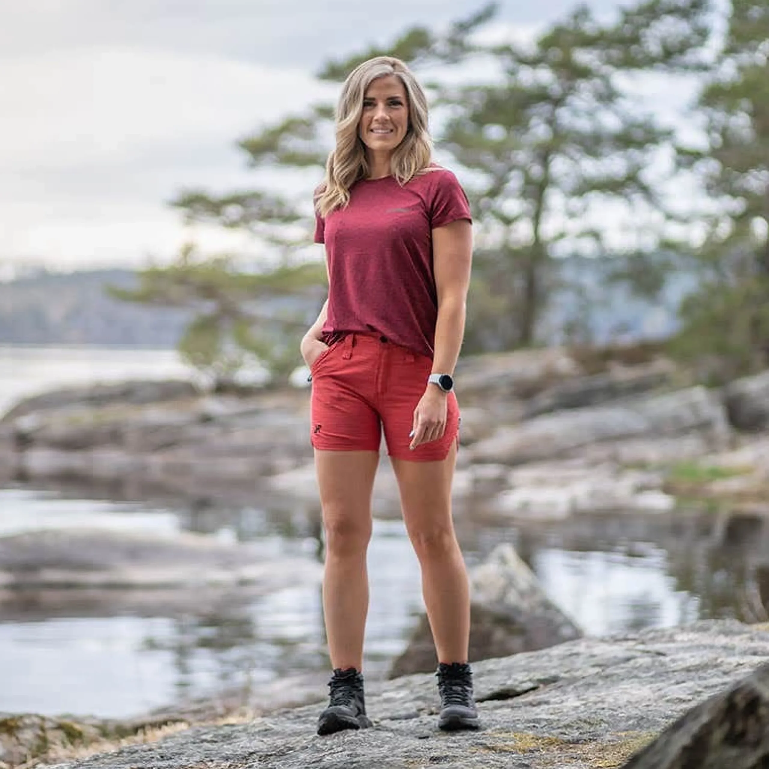 Hike & Dive Shorts Damen Salsa
