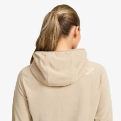 Hiker Fleece Hoodie Damen Aluminium