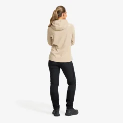 Hiker Fleece Hoodie Damen Aluminium